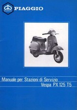 Vespa PX 125 T5 manuale per stazioni servizio officina manutenzione 