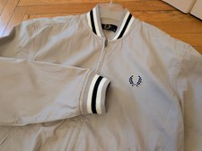 Giacca bomber Fres Perry, bomber grigio chiaro, taglia 40" (circa M) - Ottime condizioni!