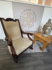 Sedia a dondolo vintage con