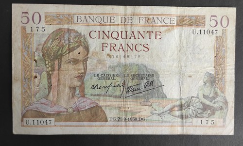 Francia banconota da 50 - banconota,