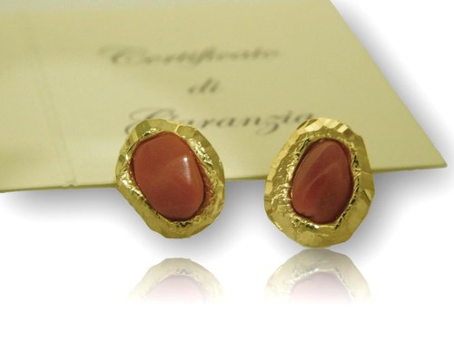 Orecchini con corallo - orecchini,