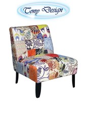 POLTRONA IMBOTTITA IN TESSUTO