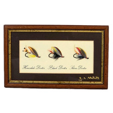 Mosche di salmone incorniciate