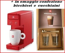 illy Y3.3 ROSSA macchina caffè iperespresso + 14 capsule classico e intenso