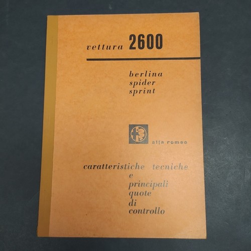 Libretto vetture alfa - libretto, romeo