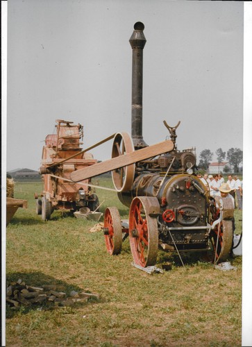Locomobile mietitrebbia in - locomobile, e