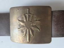 Rara originale cintura sovietica uniforme della Polizia lettone - Anni 80