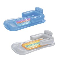 POLTRONA GONFIABILE CON SCHIENALE E PORTA BICCHIERE PER PISCINA BESTWAY 164X8...