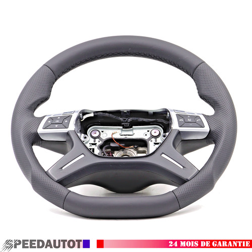 Volante piatto pelle - piatto, in