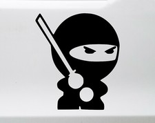 Decalcomania vinile Ninja - Shinobi Warrior Japan Ninjato Ninjaken - adesivo fustellato
