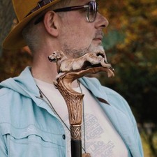 Men's Wooden Cane Oak Wood