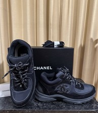 AUTH Chanel Sneaker Black On
