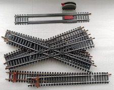 LIMA INCROCI BINARI TERMINALI e SGANCIAVAGONI IN H0 ( 7 Pz. )