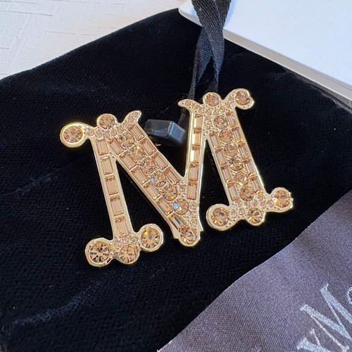 Spilla logo max mara cristallo - mara,