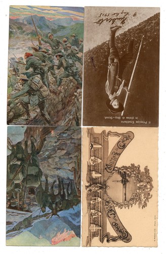 Lotto 4 cartoline - lotto,