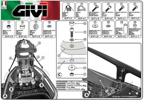 Attacco posteriore monolock - posteriore,