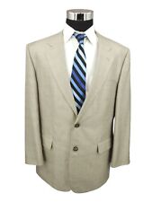 Blazer Viridian uomo 44R beige finestra seta lana cappotto sportivo Bozzalla Lesna