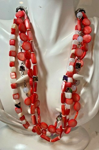 Collana multi strato perle - multi, di