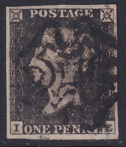 Penny black used 4 - penny,