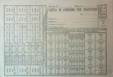 § CARTA DI CORREDO  NASCITURO - NEGOZI DI CORREDI E BIANCHERIA PER NEONATI 1942