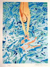 David Hockney Litografia COA