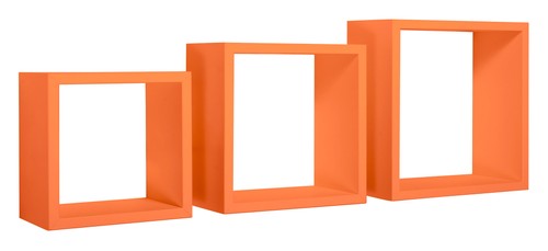 Set mensole parete cubo - parete,