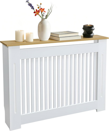 Copritermosifone legno bianco - copritermosifone,