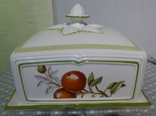 Villeroy CASCARA Campana Formaggio Quadrata con Coperchio 24x24 cm COME NUOVA Piatto Torta