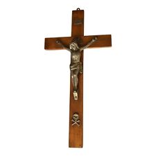 Antico Crocifisso - Legno, Ferro - 1940-1950 - con teschio memento mori