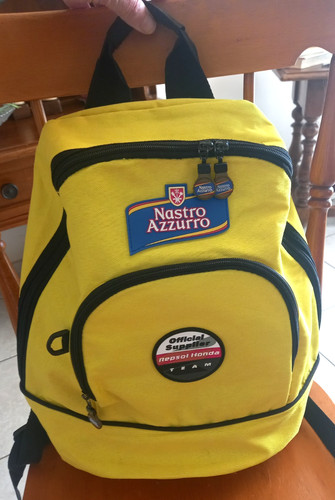 Zaino giallo birra peroni - zaino,
