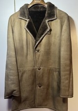 Giacca Cappotto Originale Shearling Vintage Montone Da Uomo - Taglia 46