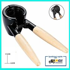 SCHIACCIANOCI FORMA DI IMBUTO CONICO SCHIACCIA ROMPI NOCE NOCI MANICO IN LEGNO