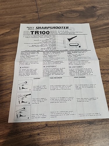 Sharpshooter tr100 manuale - sharpshooter,