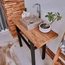 Piano lavabo in legno di teak