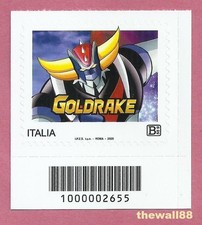 ITALIA 2025  Goldrake  FRANCOBOLLO B50gr con CODICE A BARRE