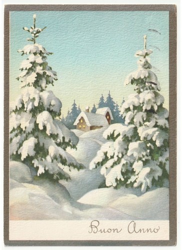 1963 cartolina buon anno - cartolina,