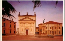 VILLAVERLA Chiesa Parrocchiale Monumento ai Caduti e Canonica Cartolina