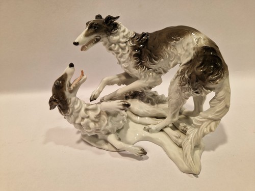 Figurina porcellana levrieri - figurina,