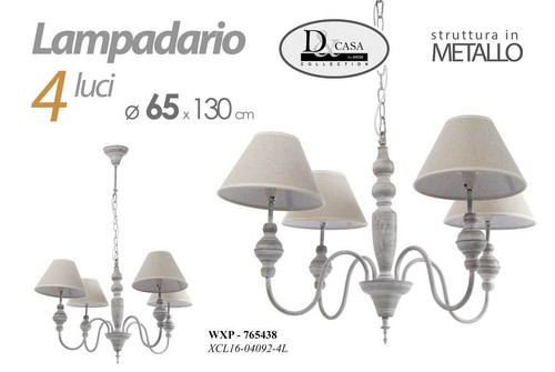 Lampadario luci metallo - 4,