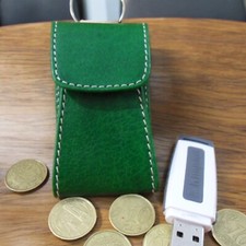 Porta Telecomando Porta Chiave Porta chiavetta USB in Cuoio Fatto a mano