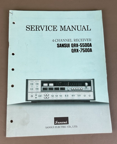 Sansui qrx 5500a qrx7500a - sansui,