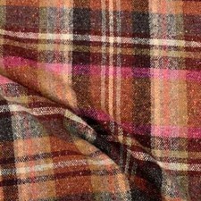 Tessuto Lana Scozzese Arancio 50 Cm 4734