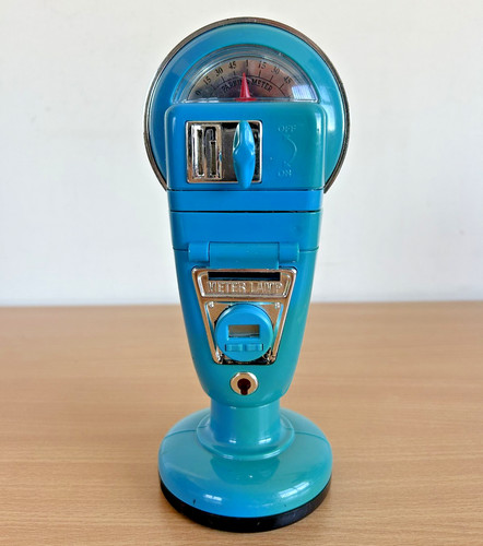 Vintage parking meter lamp - vintage,