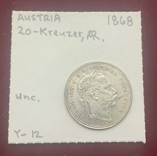 1868 Austria 20 Kreuzer