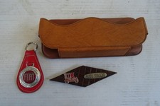 MK   portaocchiali per Fiat 500 con portachiavi Fiat e badge buon viaggio