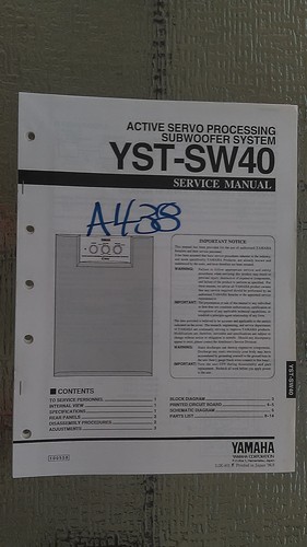 Yamaha yst sw40 manuale - manuale, di