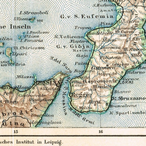 Italia sud stampato - italia, 1910