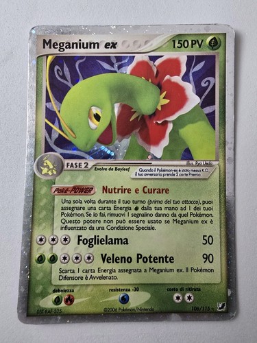 Pokémon meganium 106 - pokémon, ex