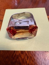 anello argento con topazio