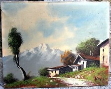 QUADRO DIPINTO OLIO TELA Vis
